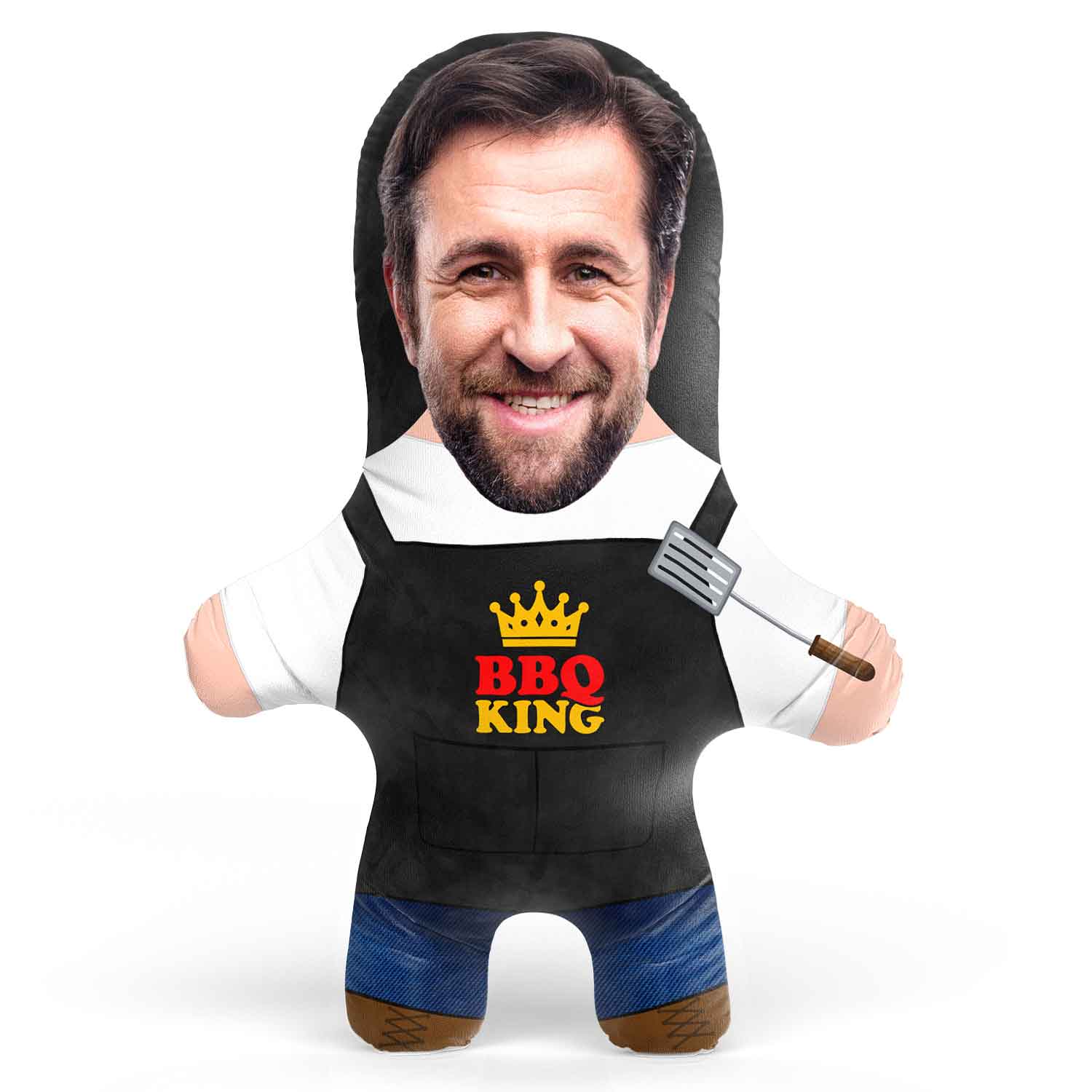 BBQ King Face Pillow