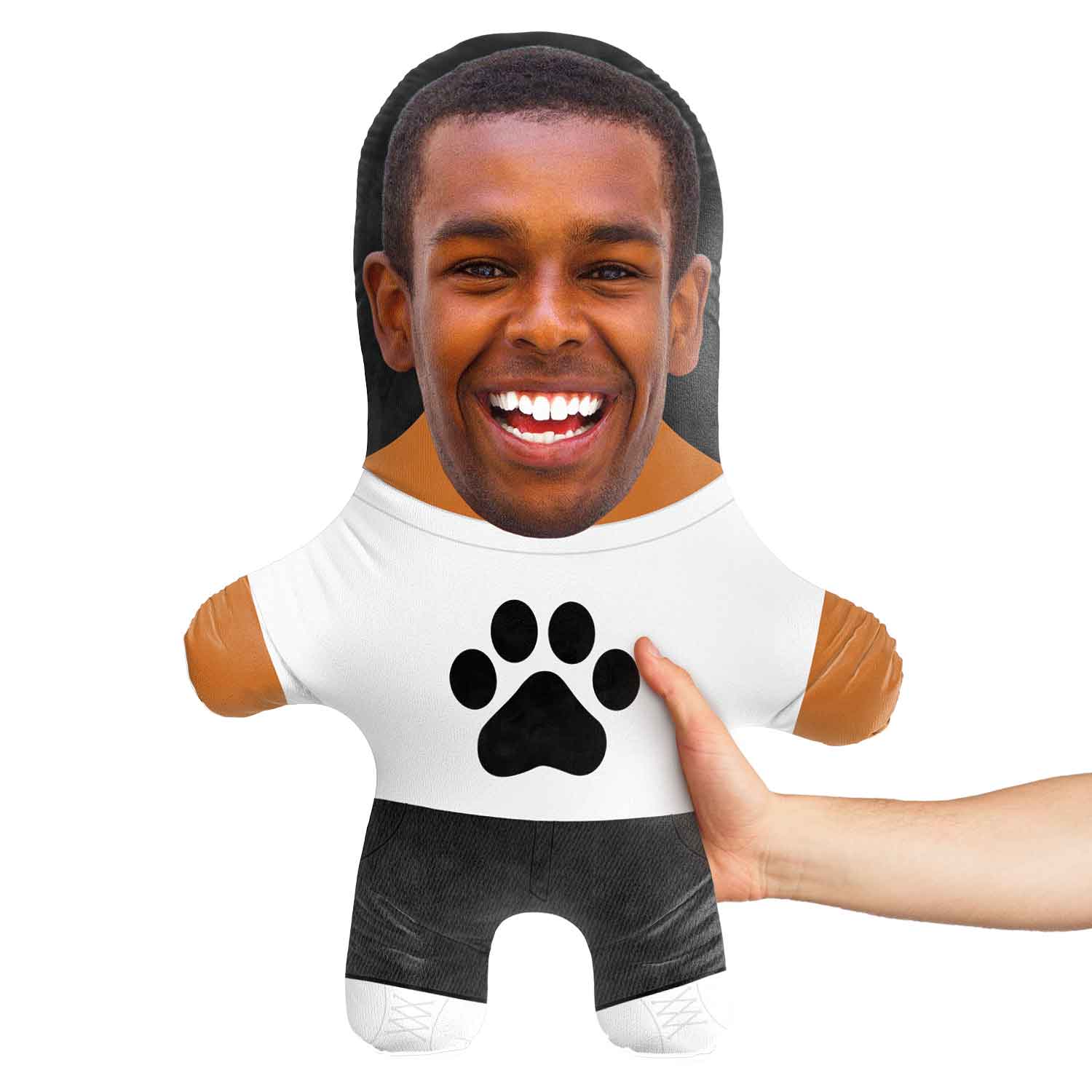 Paw Print T-Shirt Face Pillow
