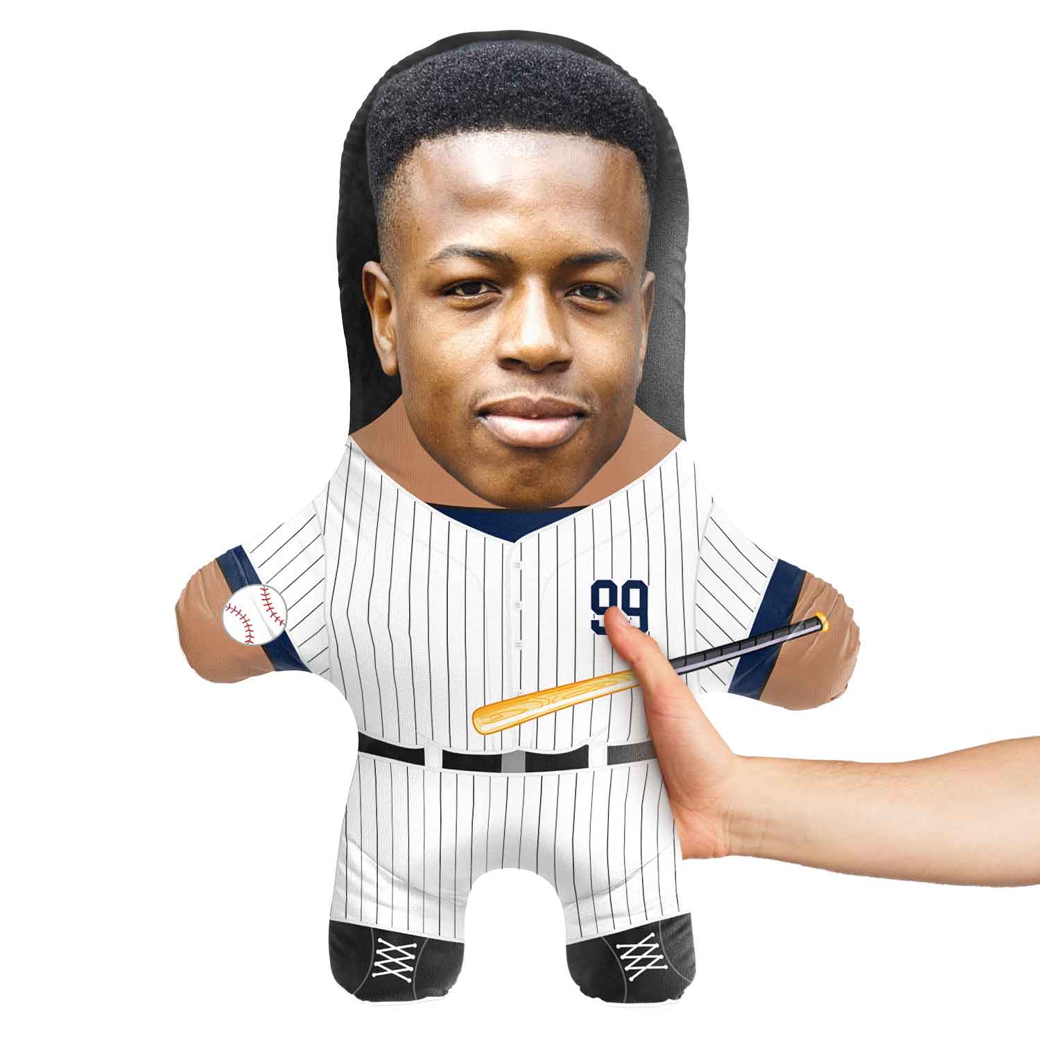 New York Baseball Face Pillow