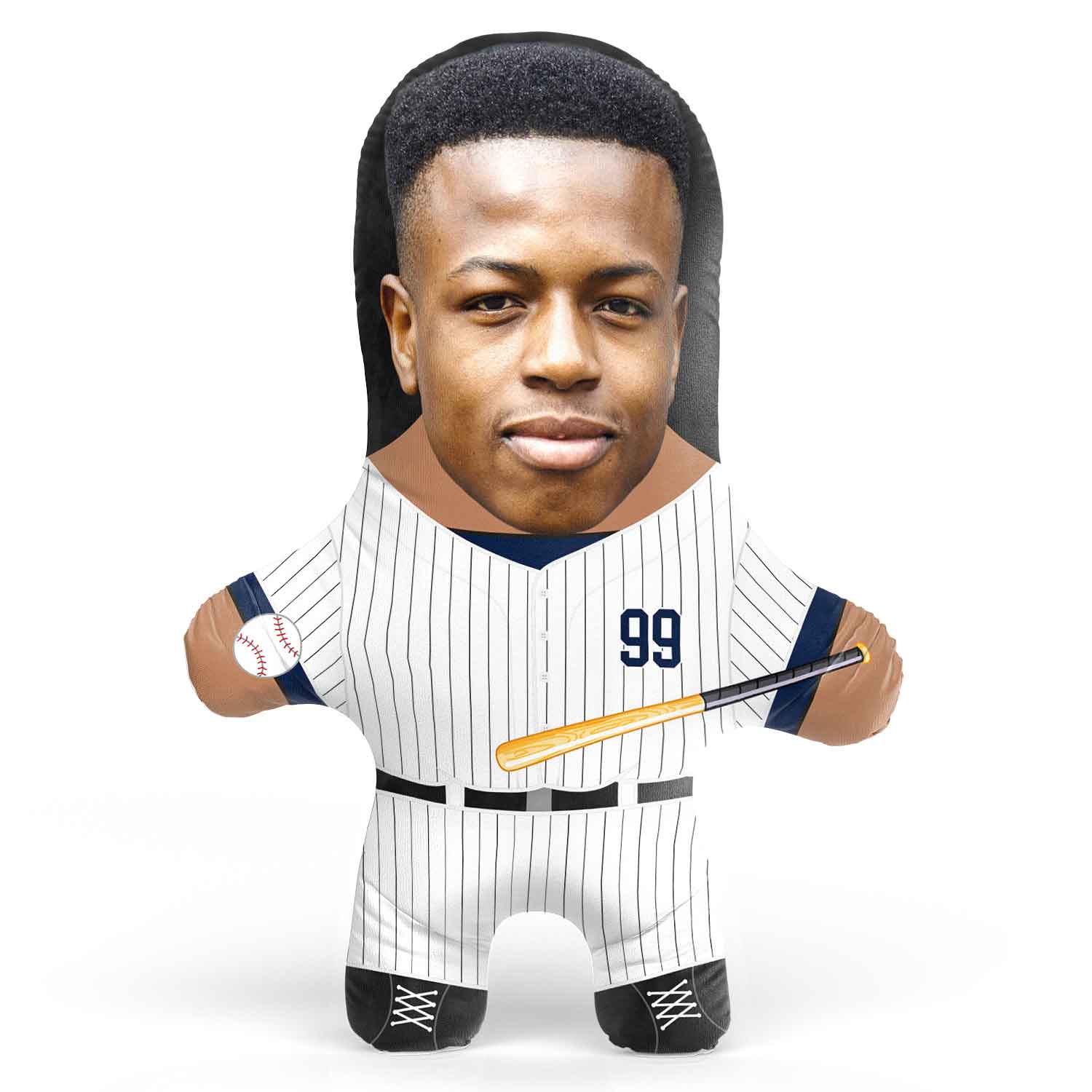 New York Baseball Face Pillow