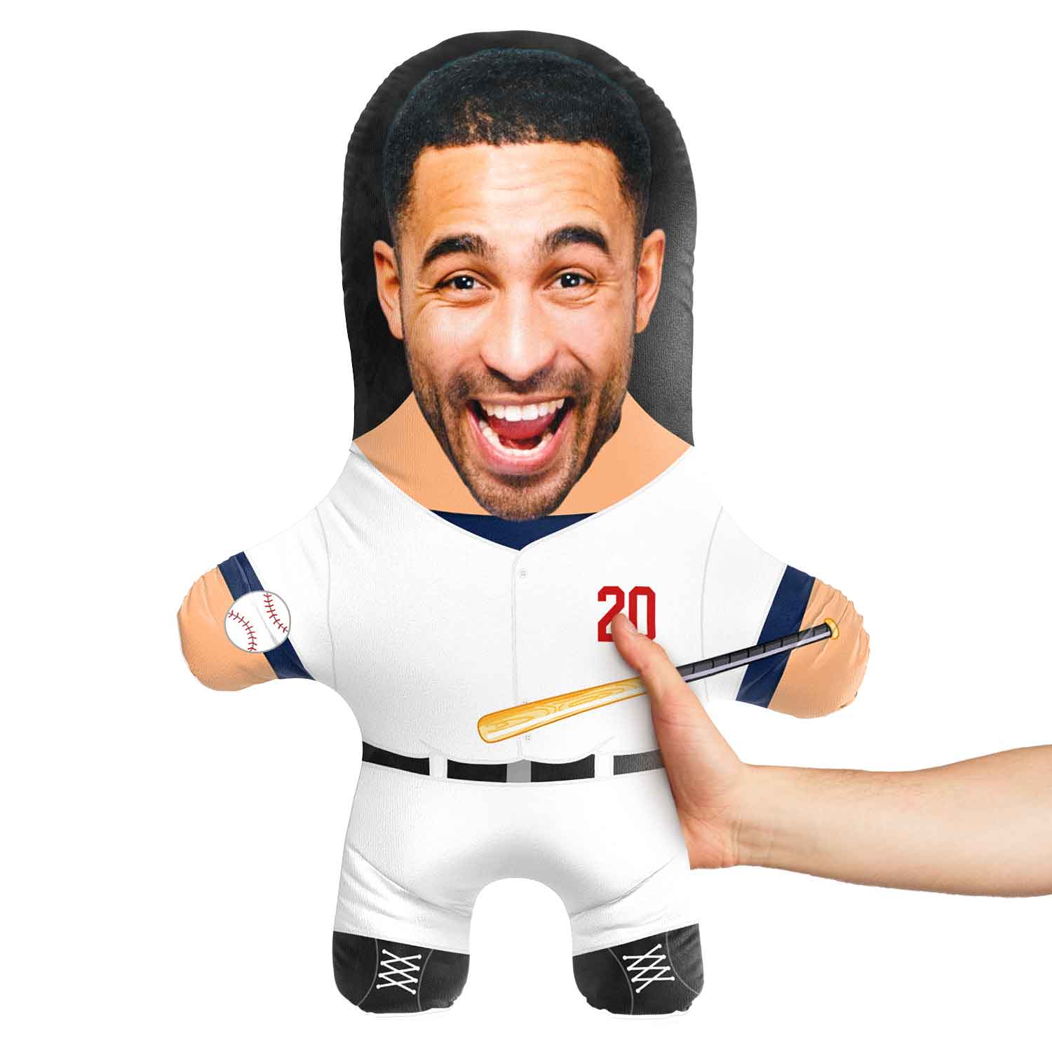 LA Baseball Face Pillow