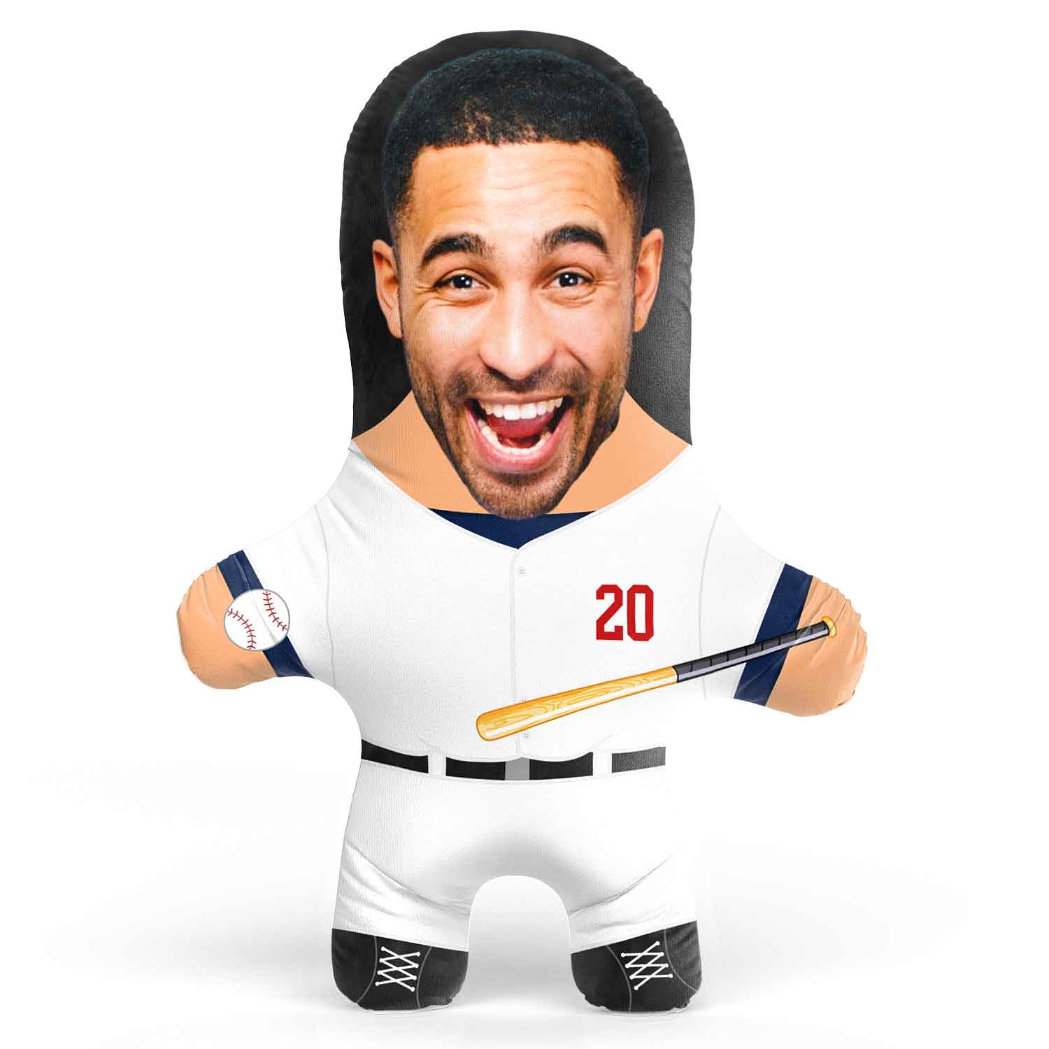 LA Baseball Face Pillow