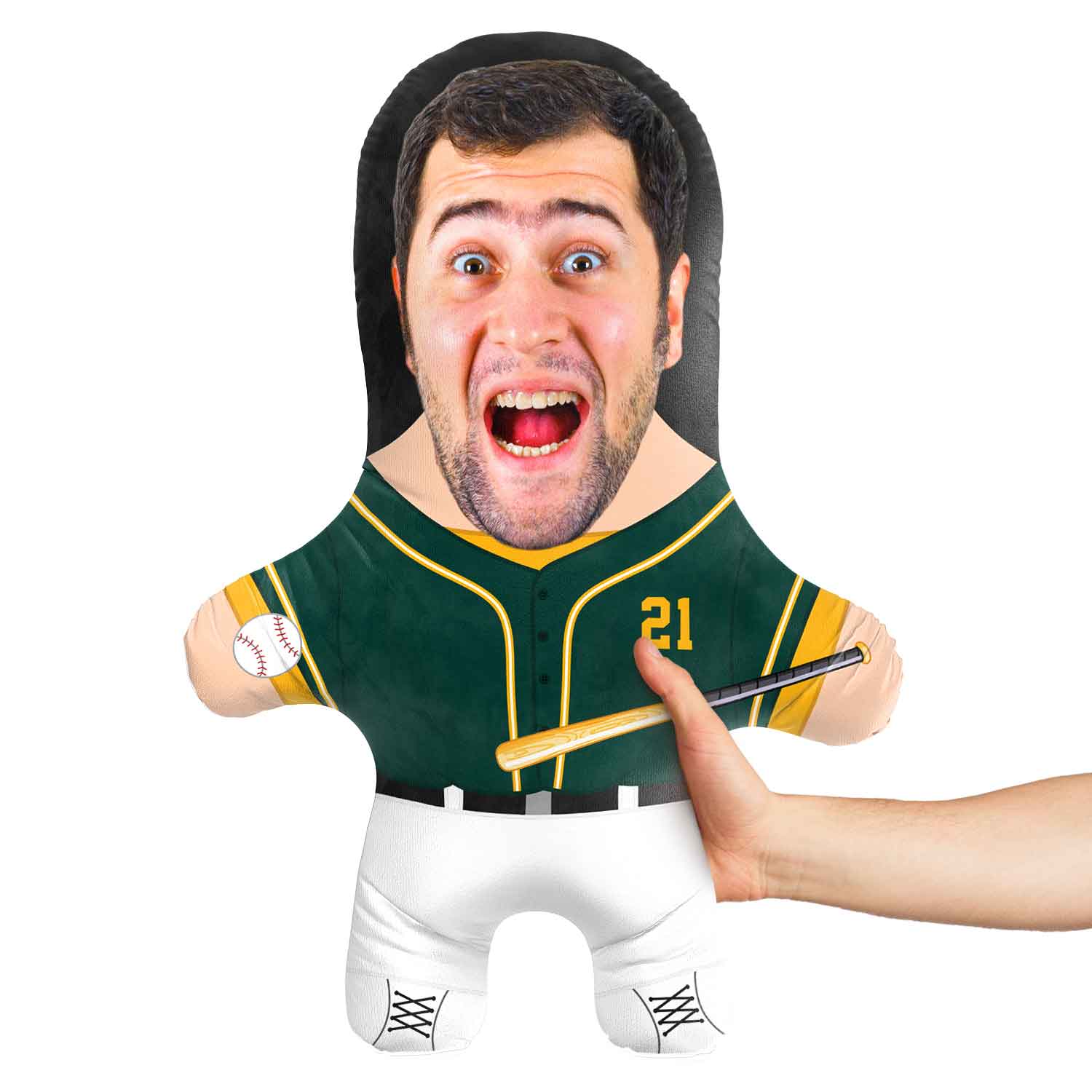 Oakland Baseball Face Pillow