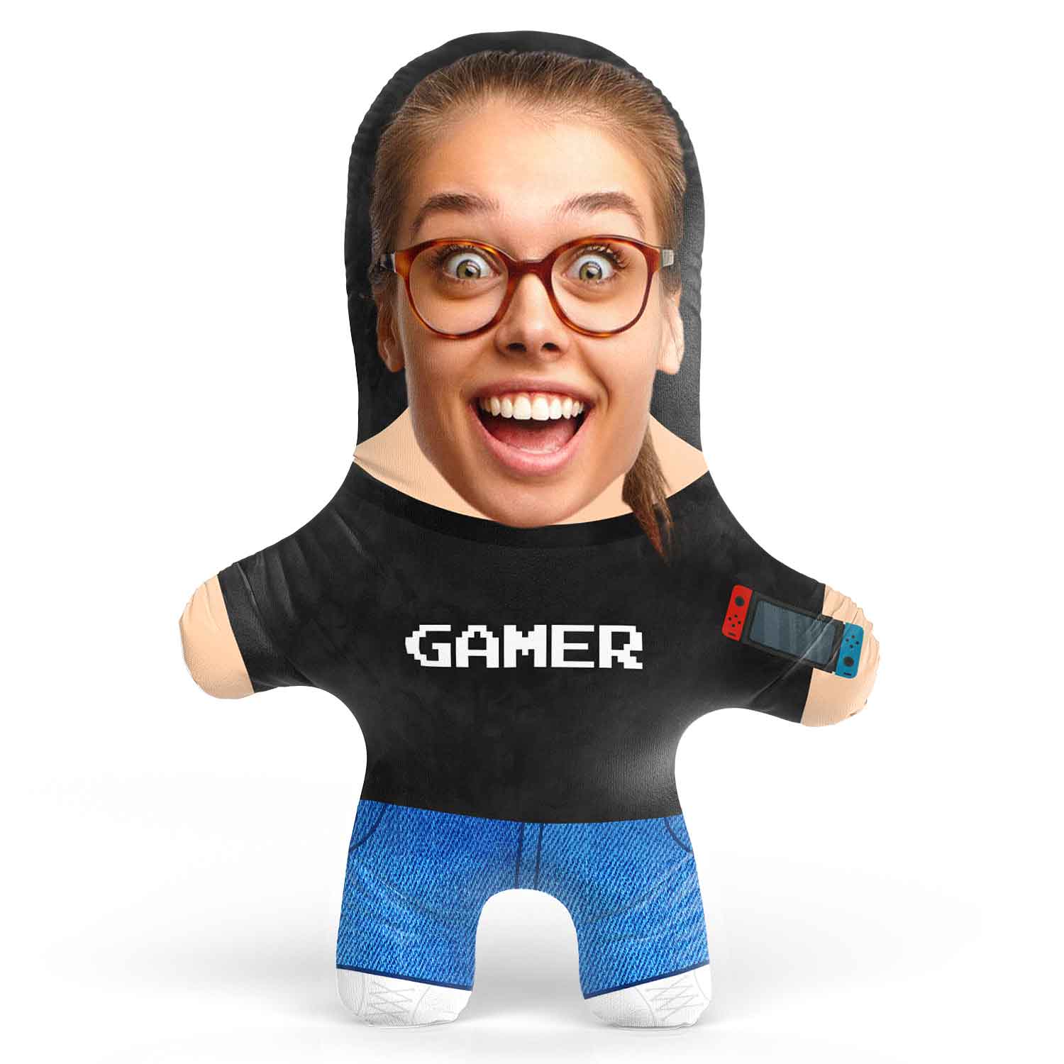 Gamer Nintendo Switch Face Pillow