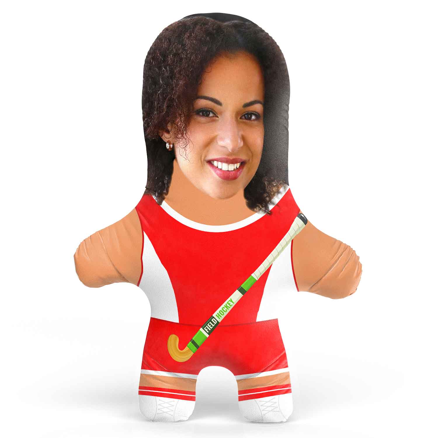 Field Hockey Female Face Pillow