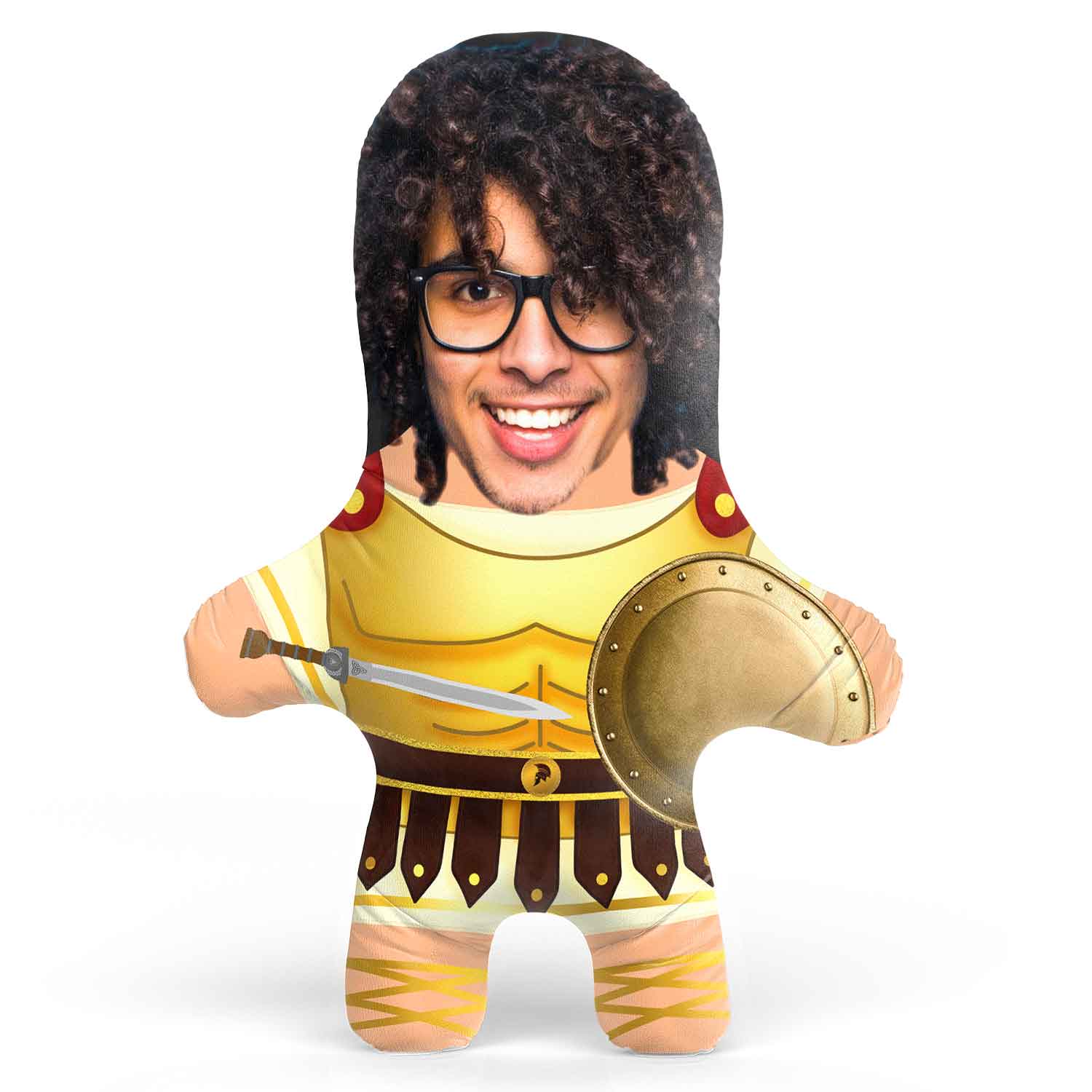 Roman Gladiator Face Pillow