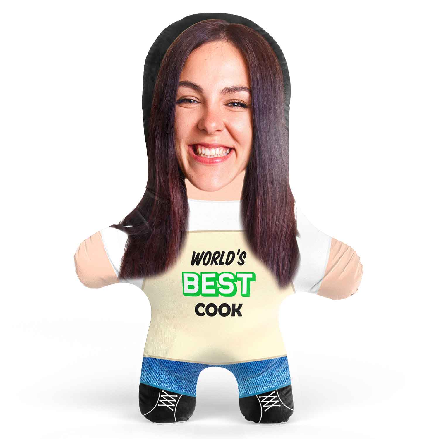 Worlds Best Cook Face Pillow