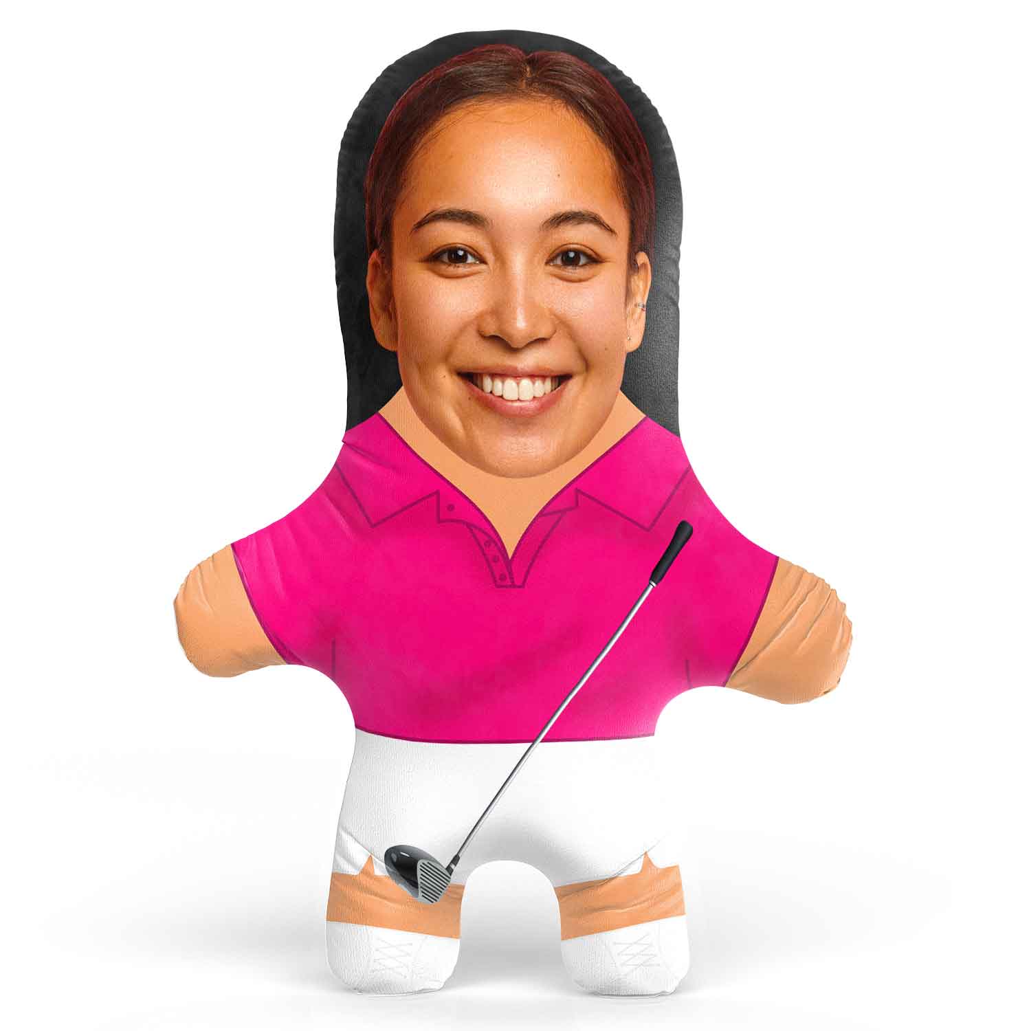 Female Golfer Face Pillow