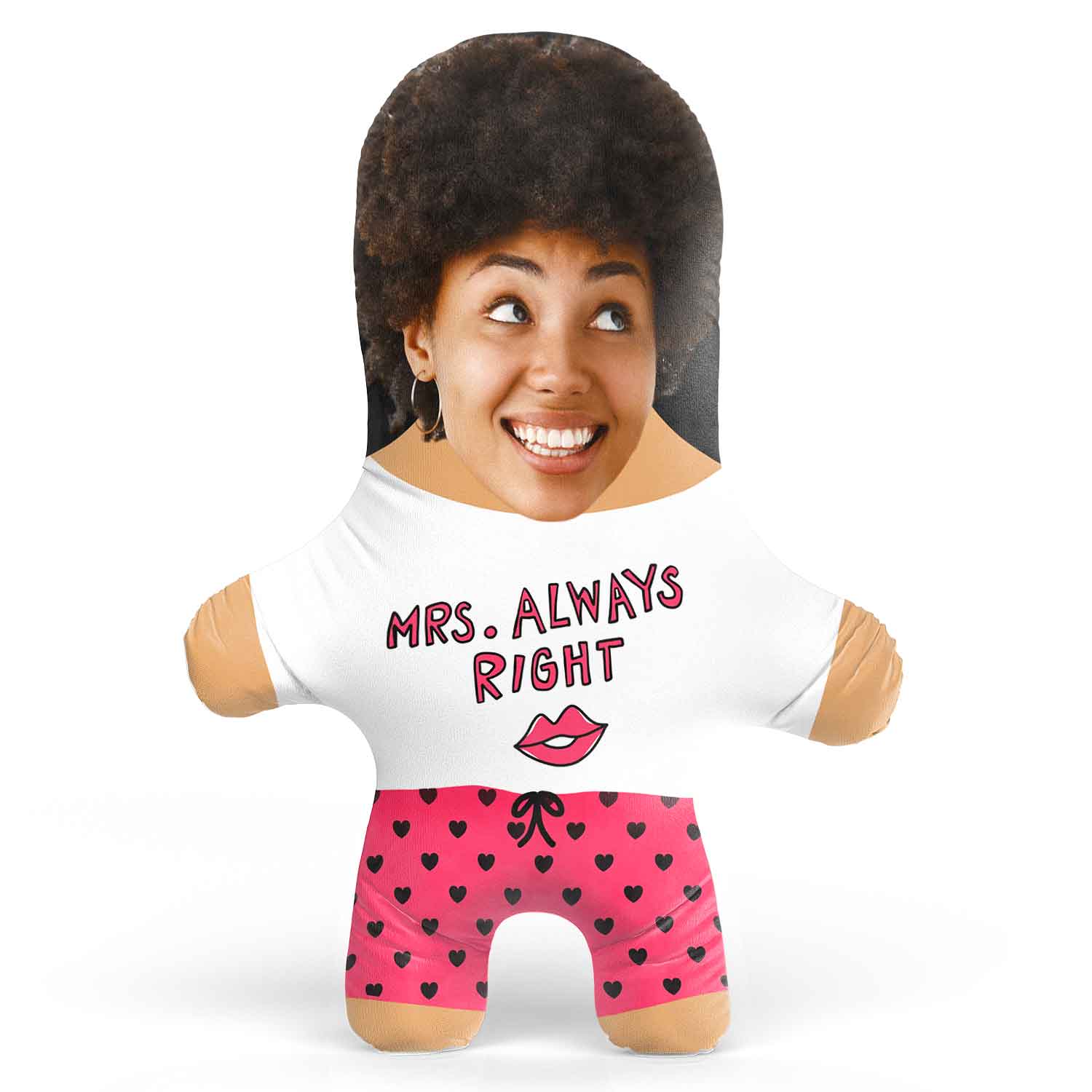 Mrs Always Right Face Pillow