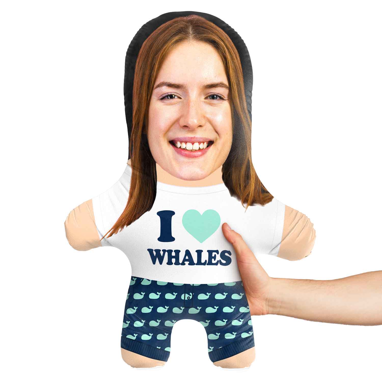 Whale Face Pillow