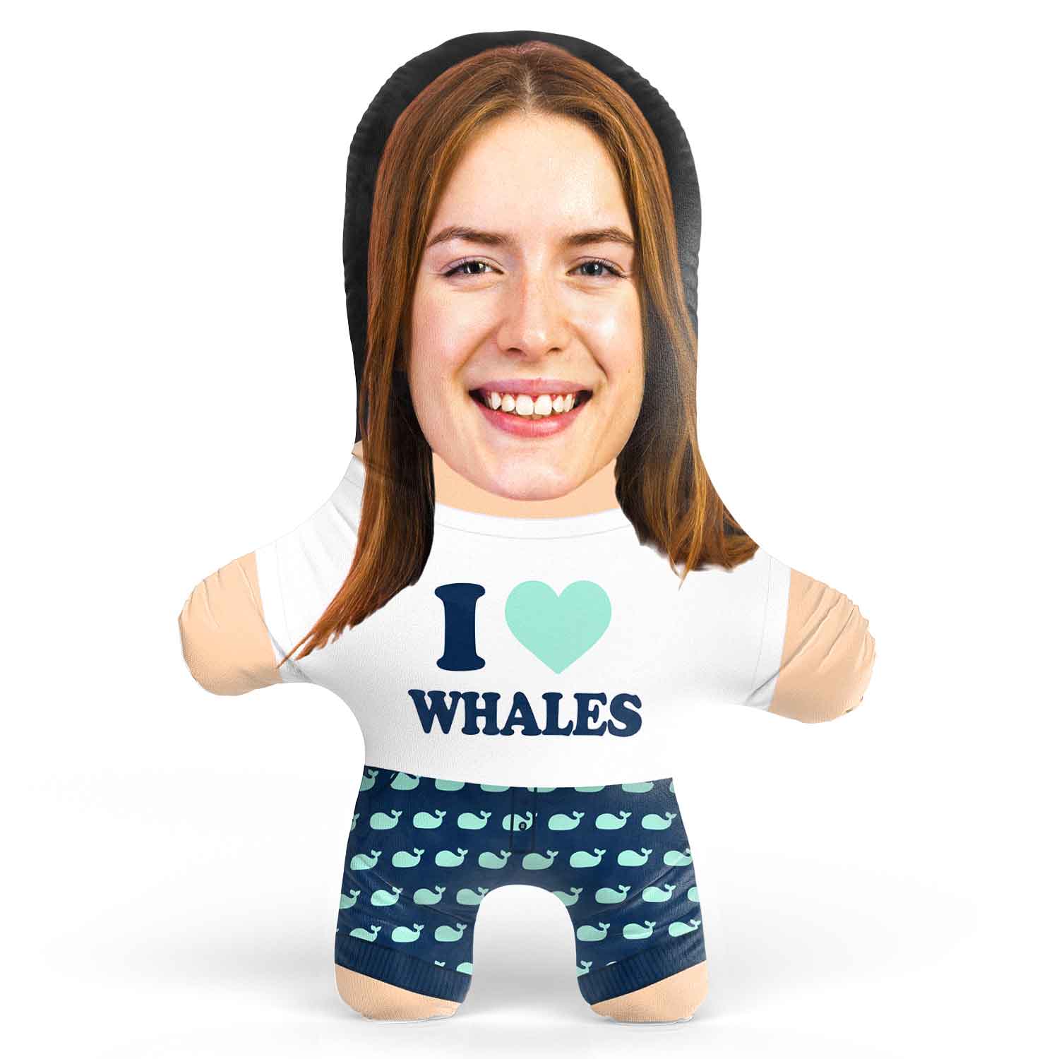 Whale Face Pillow