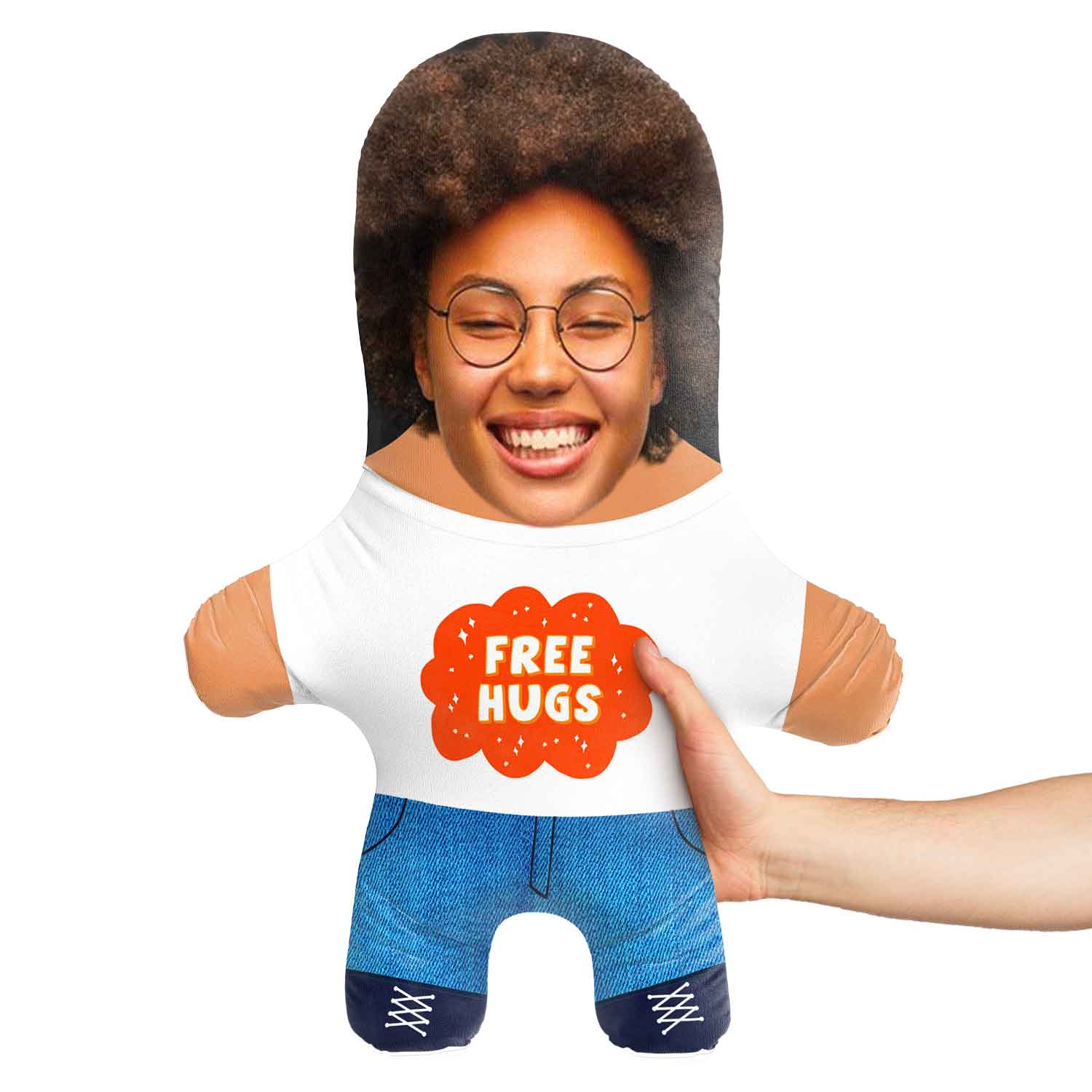 Free Hugs Face Pillow