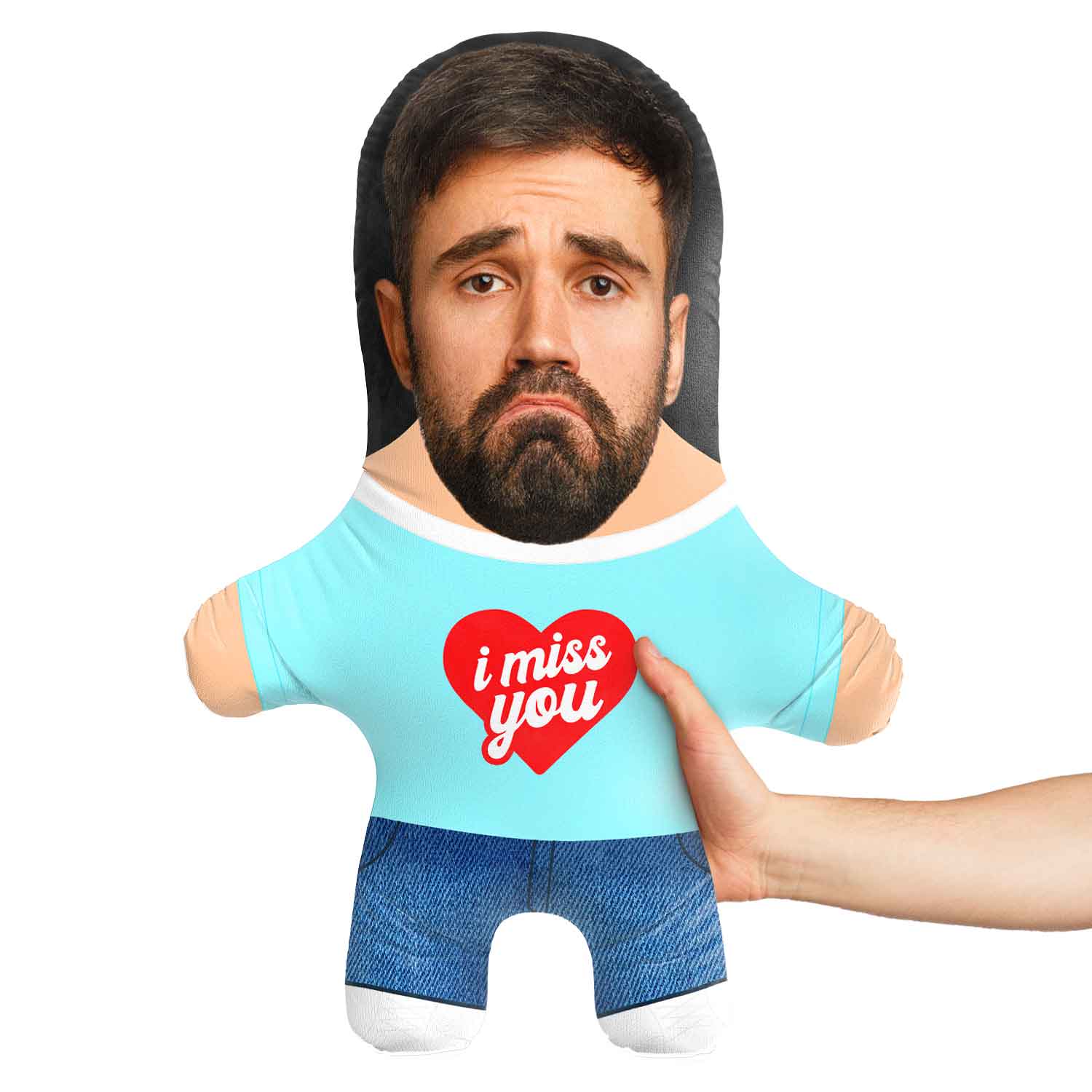 Male I Miss You! Face Pillow