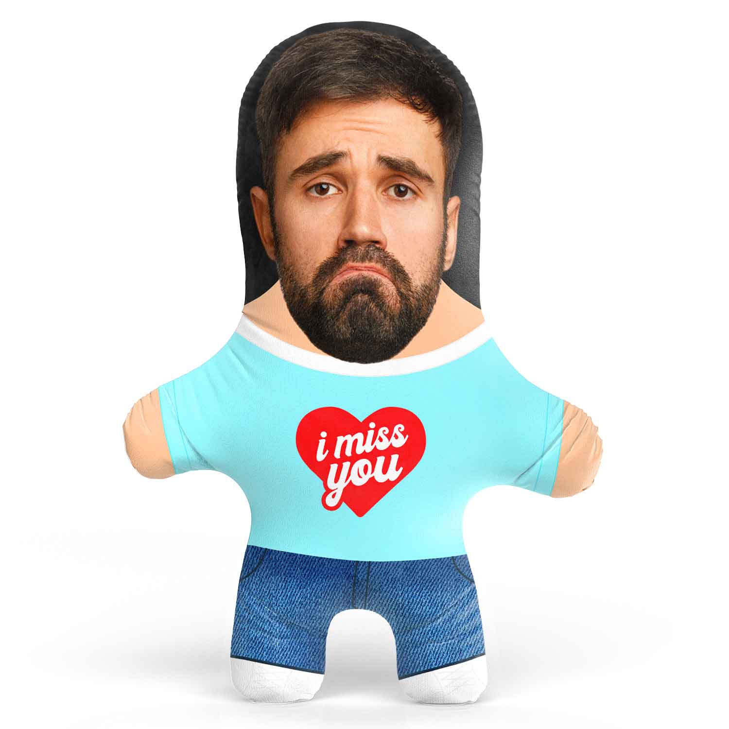 Male I Miss You! Face Pillow