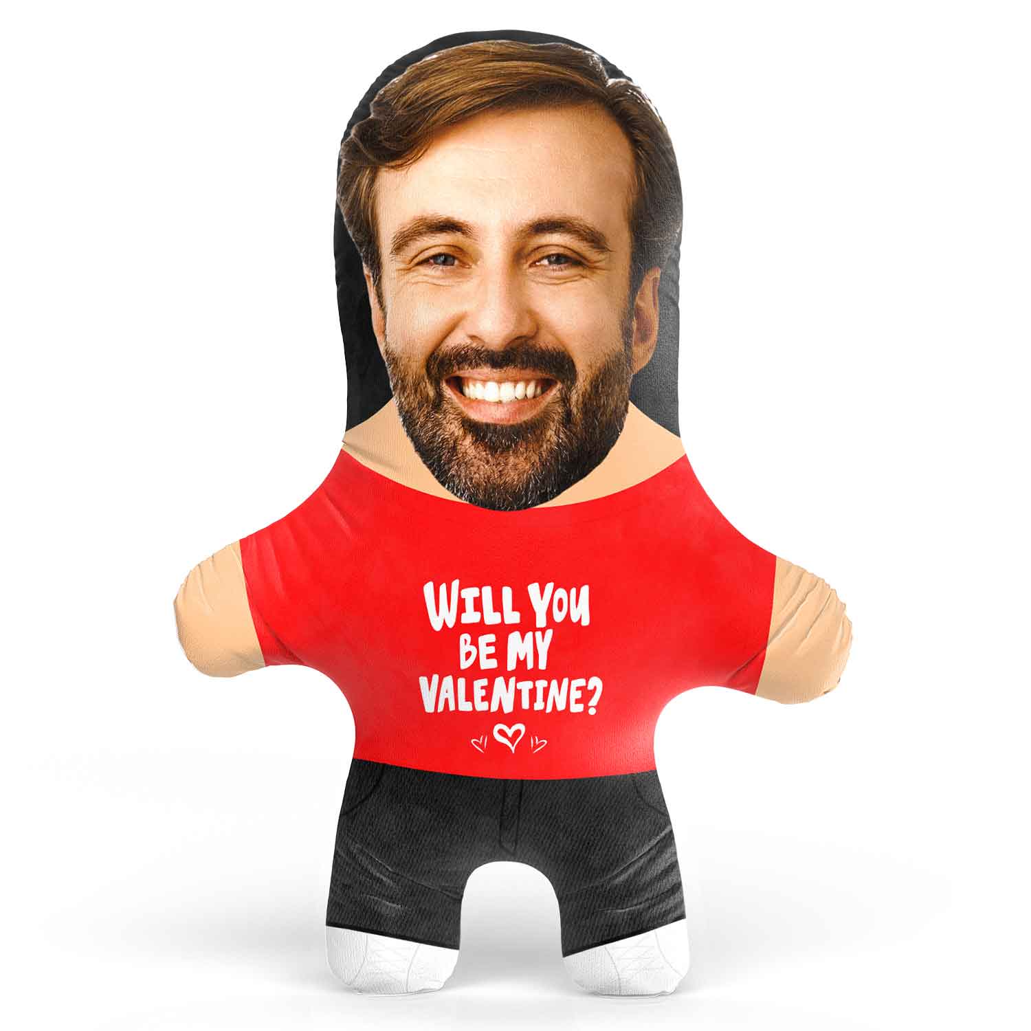 Will you be my Valentine? Face Pillow