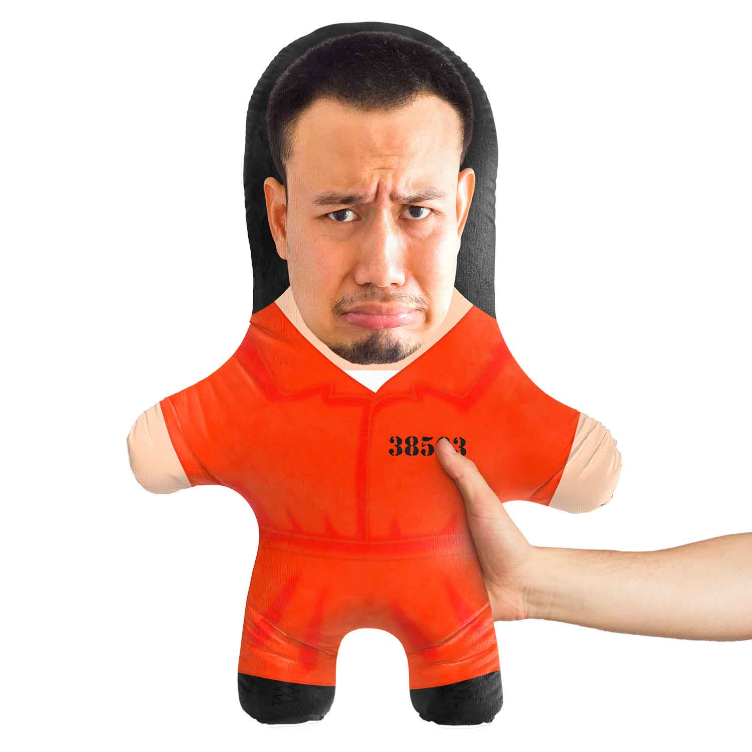 Jail Prison Suit Face Pillow