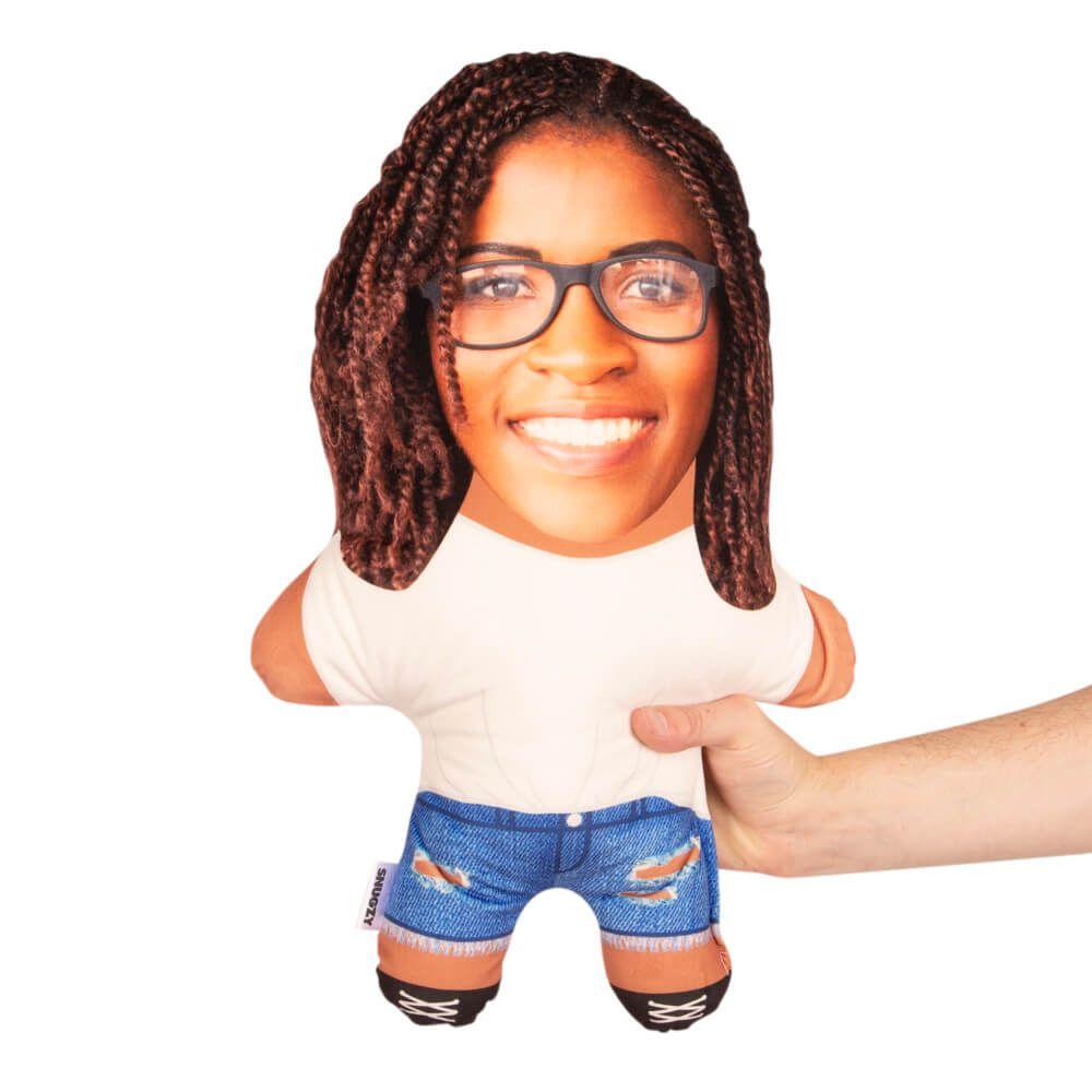 Denim Shorts Face Pillow