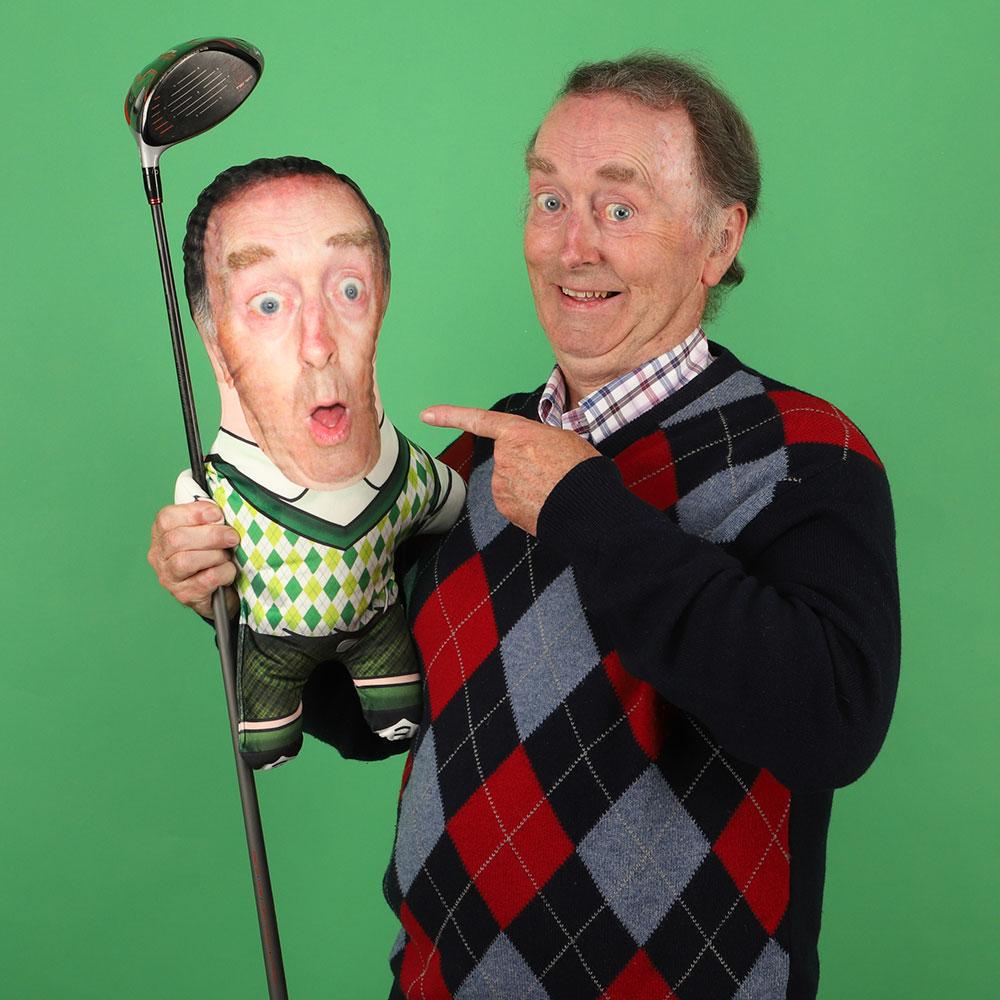 Golfer Face Pillow
