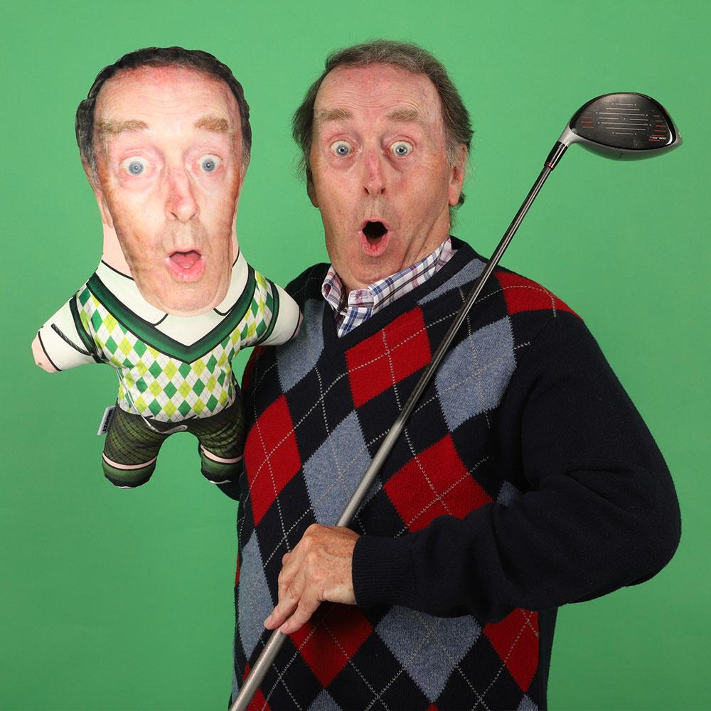 Golfer Face Pillow