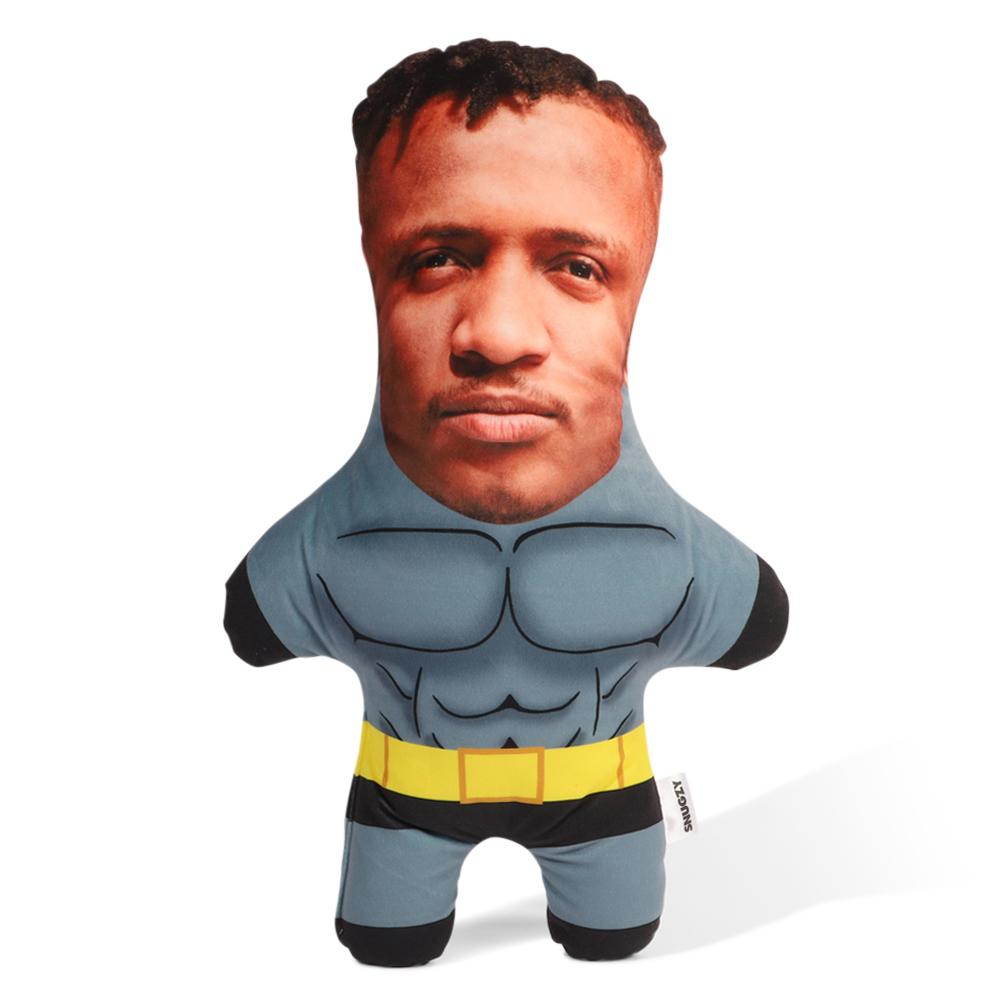 Superhero Grey & Black Face Pillow