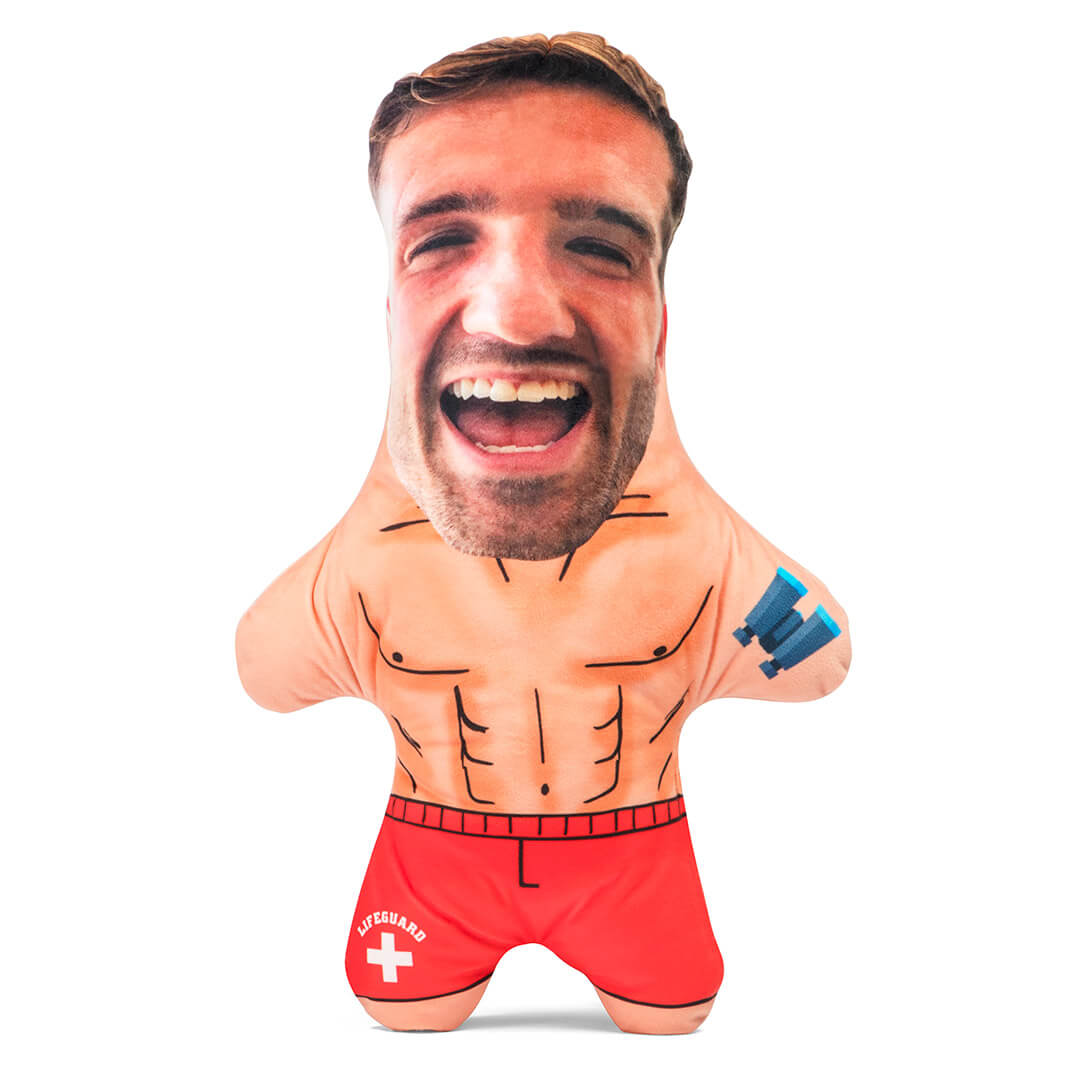 Male Lifeguard Face Pillow