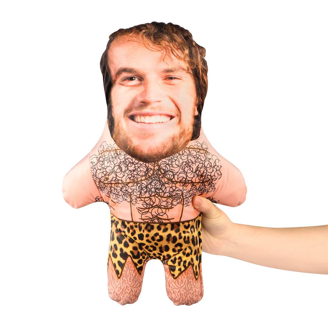 Caveman Face Pillow