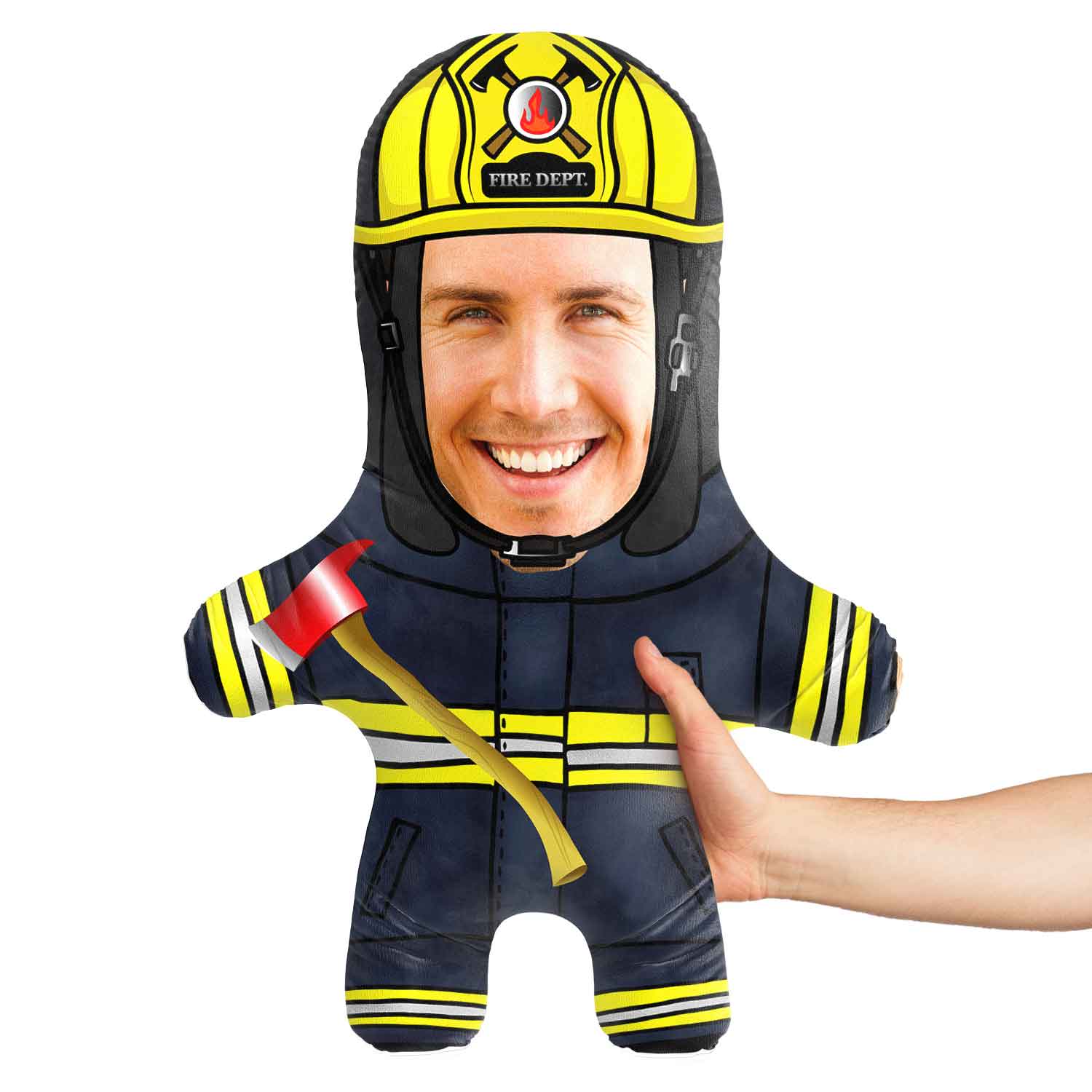 Firefighter Face Pillow