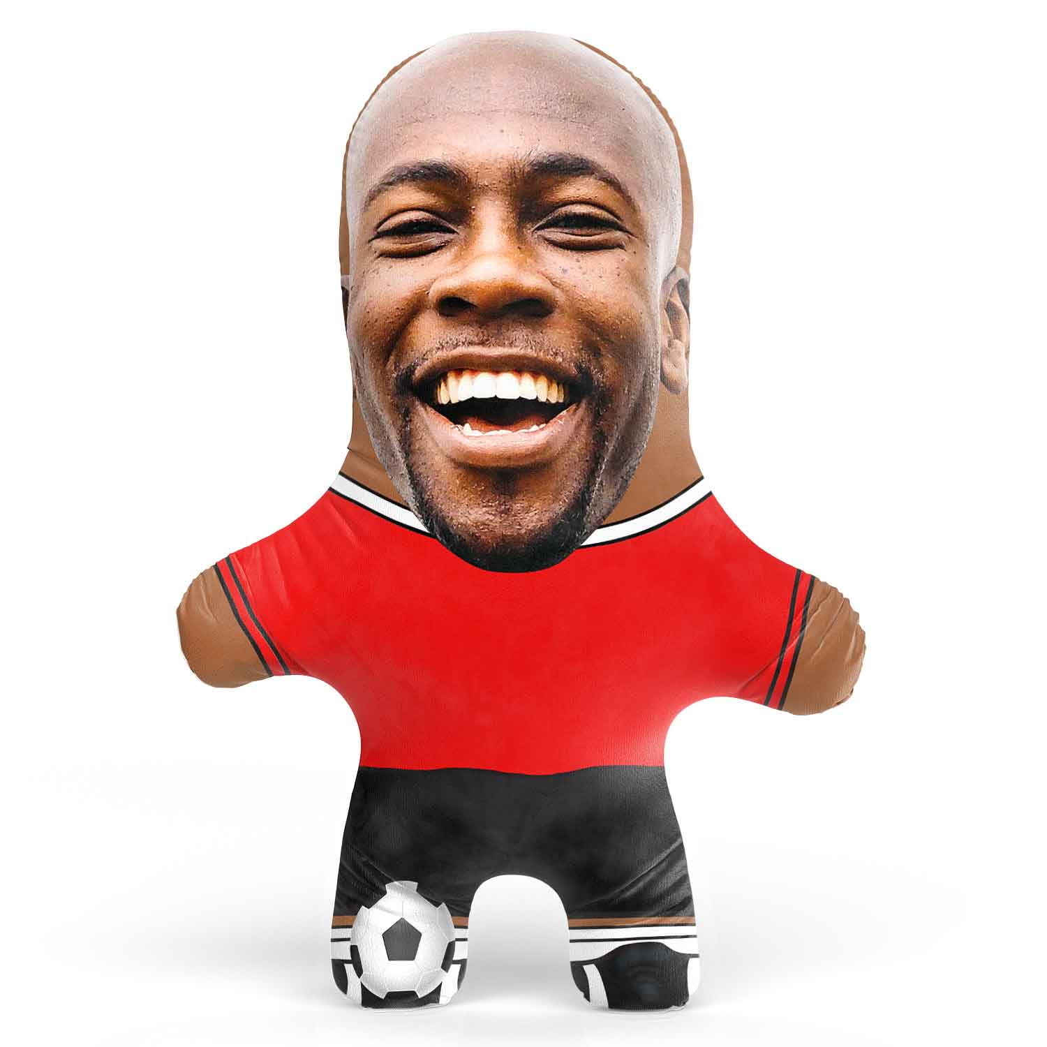 Red Soccer Jersey Face Pillow