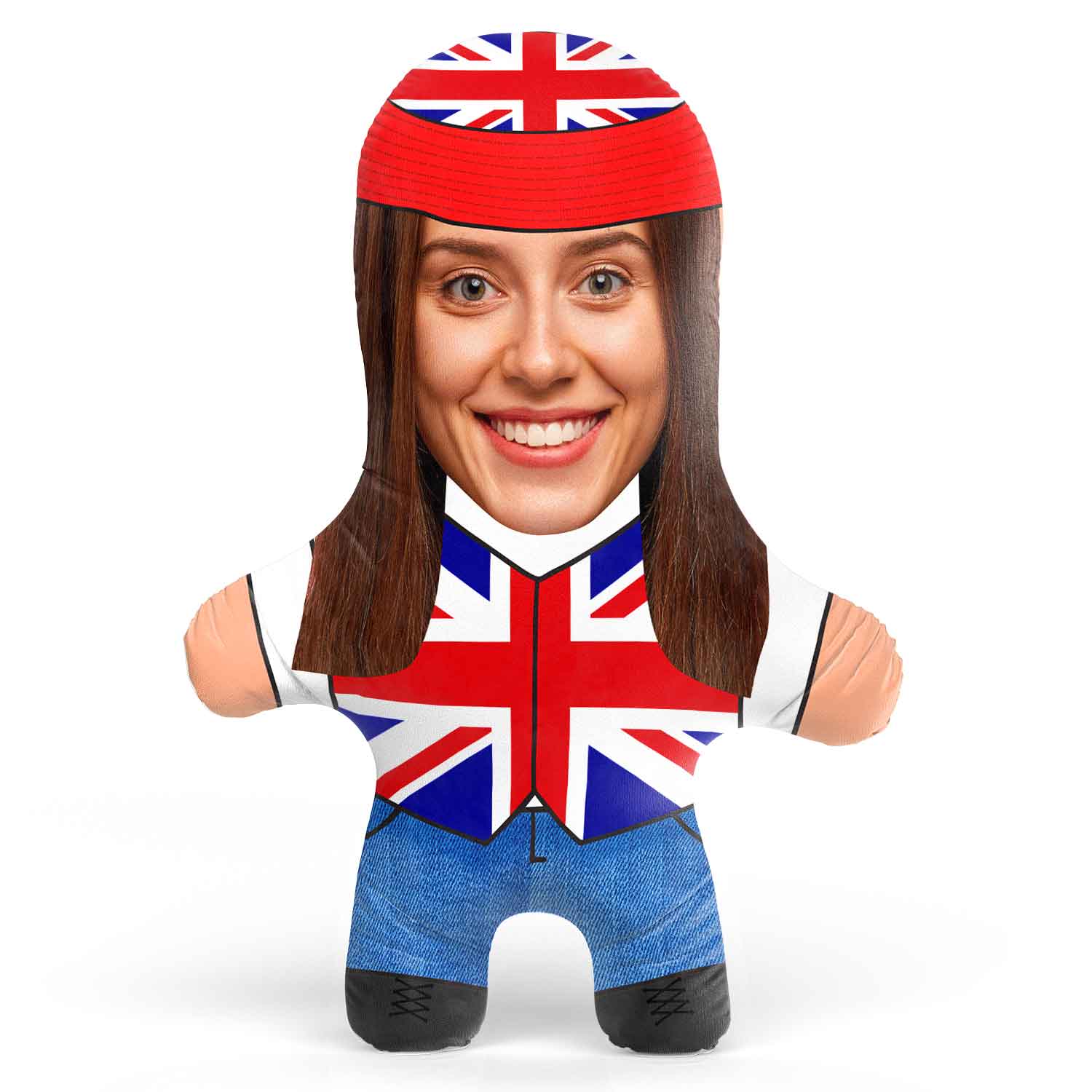 United Kingdom Face Pillow