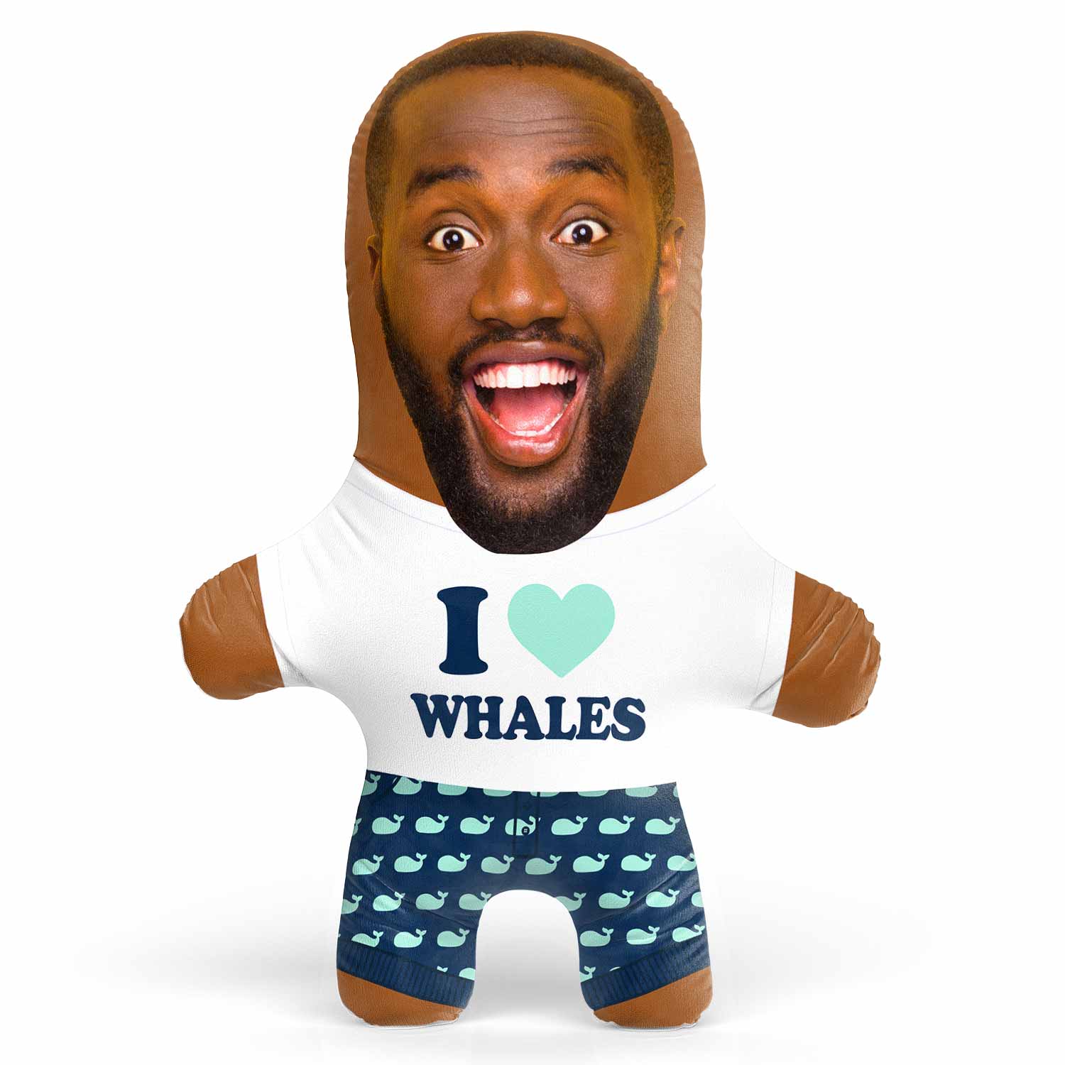 Whale Face Pillow