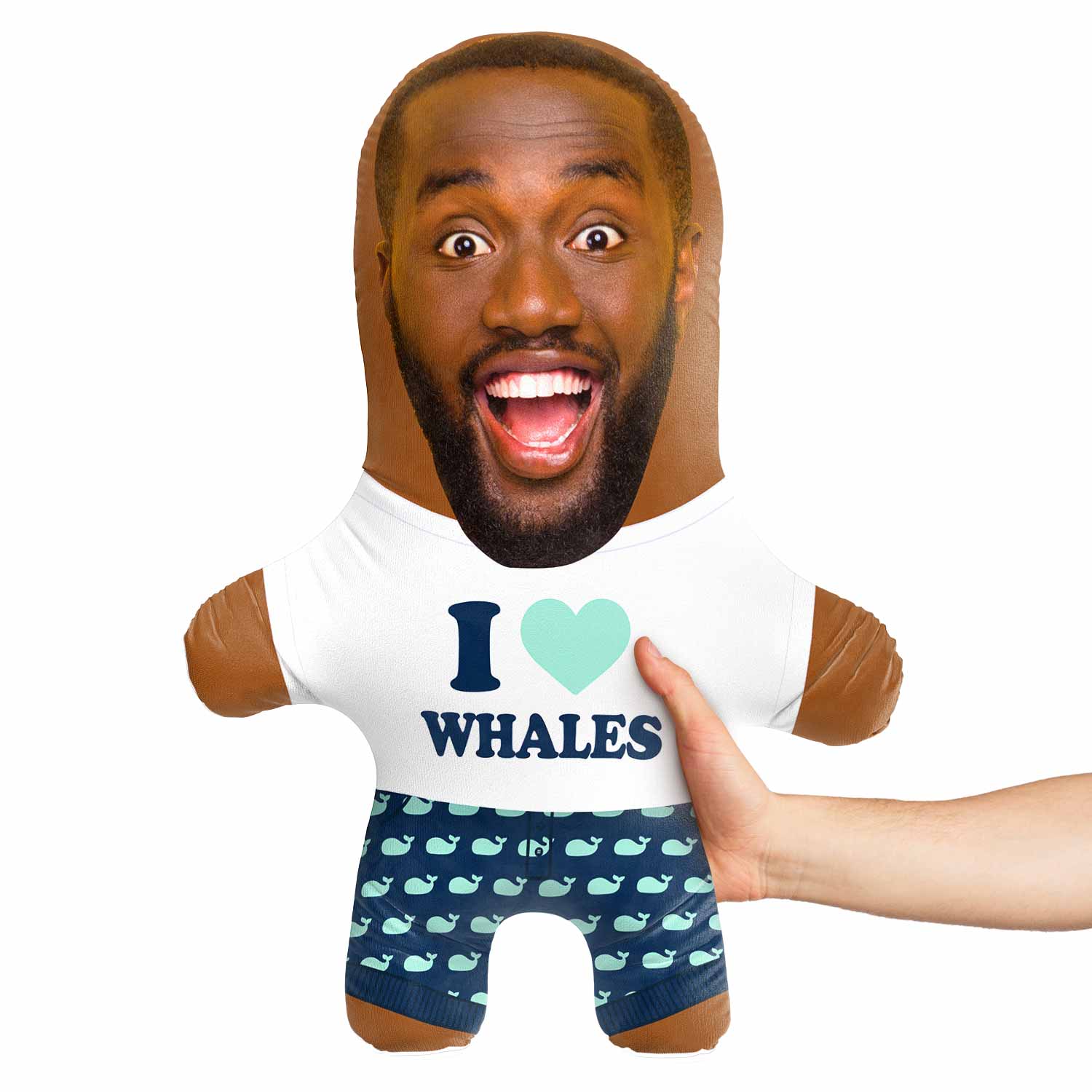 Whale Face Pillow