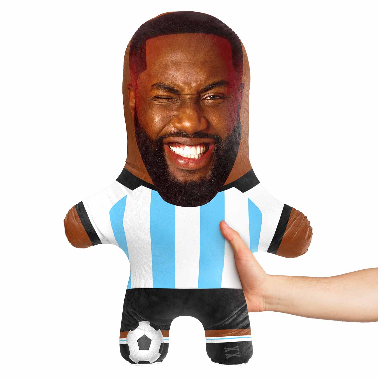 Argentina Soccer Face Pillow