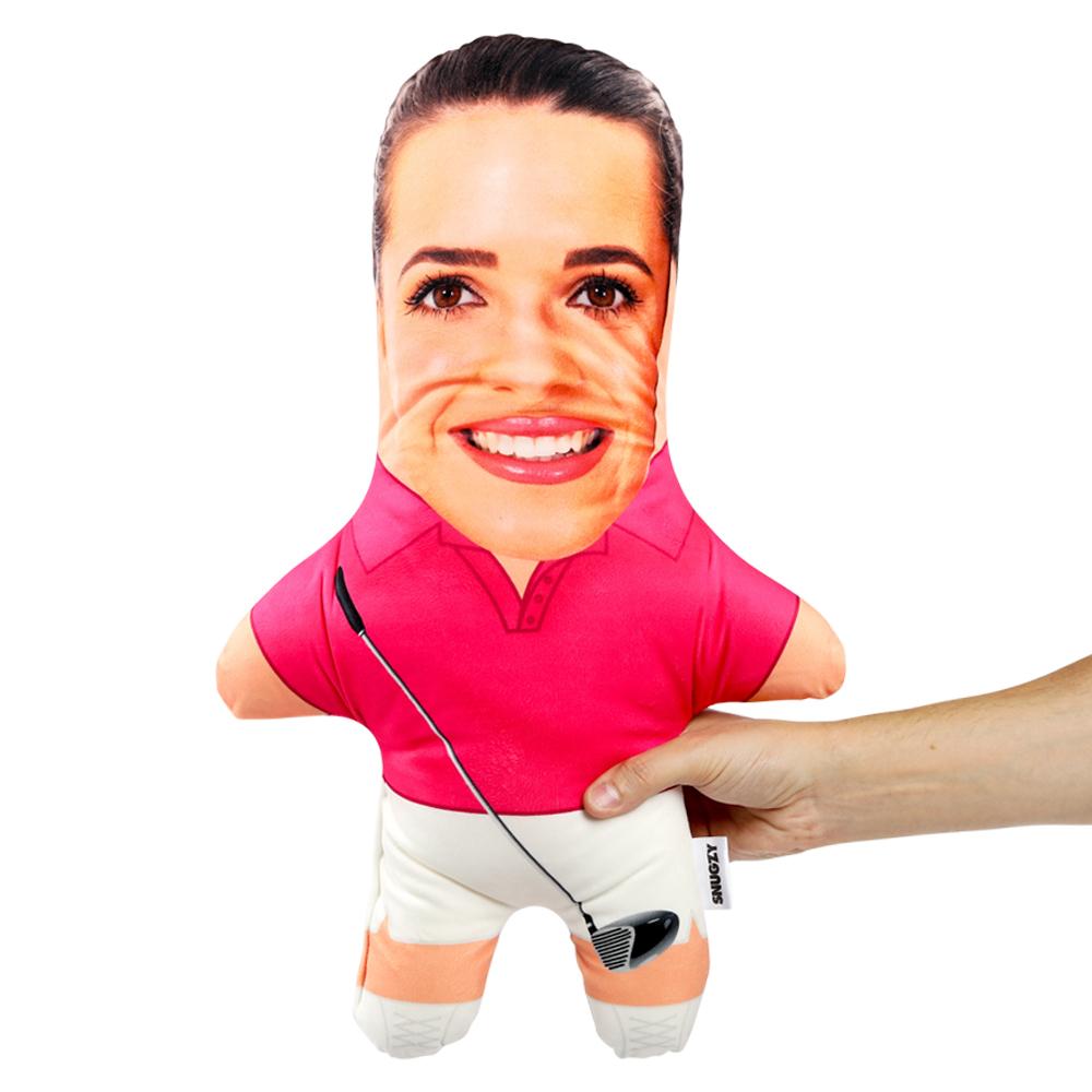 Female Golfer Face Pillow