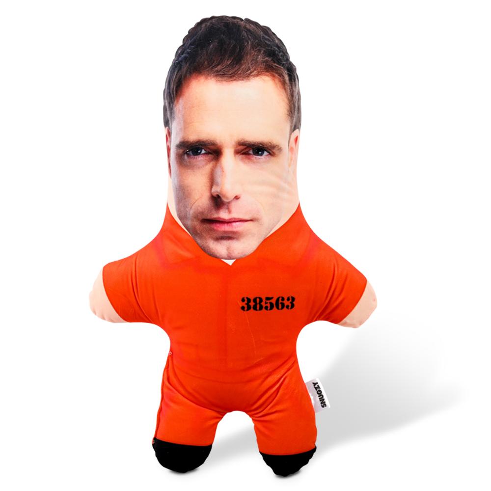 Jail Prison Suit Face Pillow