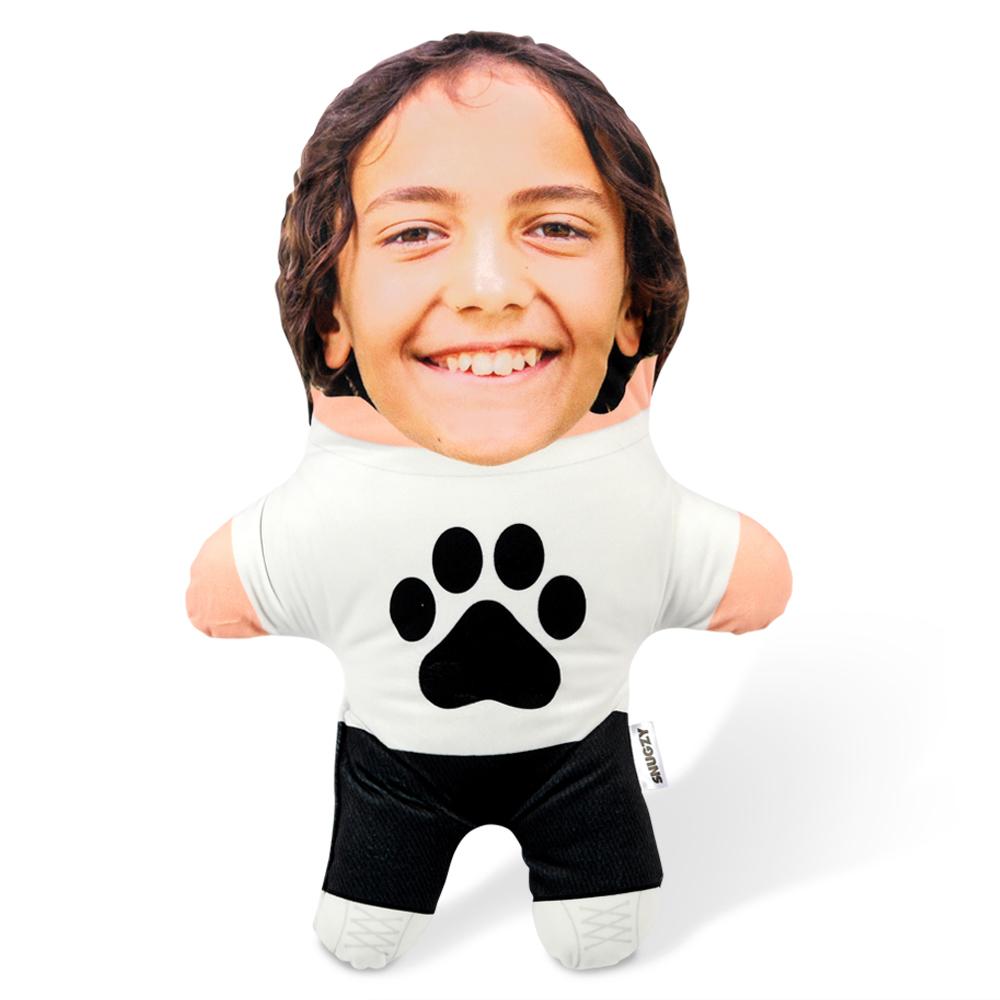 Paw Print T-Shirt Face Pillow